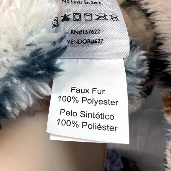 Eddie Bauer Aztec Plush 1/4 Zip Fuzzy Fleece Soft Cozy Pullover Size Small - Picture 9 of 10